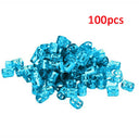 100 Pcs/set 7 Colors Mixed Beads Adjustable Hair Braids Dreadlock Beads Adjustable Hair Braid Rings Cuff Clips Tubes Jewelry - V.I.P Digital Presence
