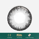 1Pcs FDA Certificate Eyes Beautiful Pupil Colorful Girl Cosplay Contact Lenses Gray(0-600°) - V.I.P Digital Presence