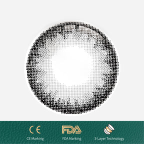 1Pcs FDA Certificate Eyes Beautiful Pupil Colorful Girl Cosplay Contact Lenses Gray(0-600°) - V.I.P Digital Presence