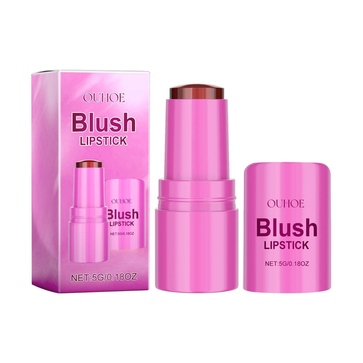 Blush Lipstick, Natural Nude Light Long-Lasting Easy Color Blush Lip Gloss Stick - V.I.P Digital Presence