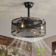 20 inch Caged Ceiling Fan with Lights - V.I.P Digital Presence