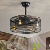20 inch Caged Ceiling Fan with Lights - V.I.P Digital Presence