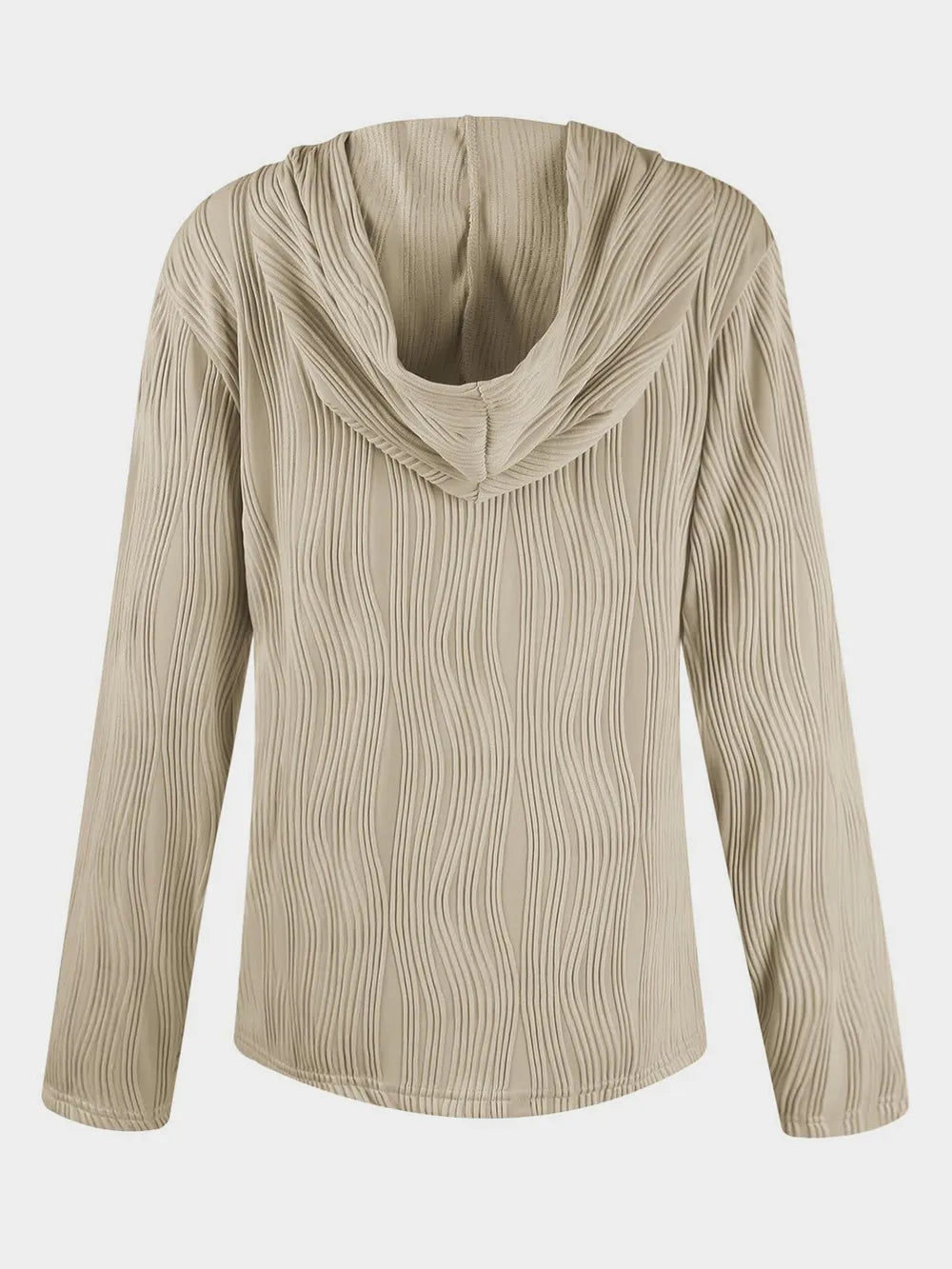 Textured Long Sleeve Hoodie - V.I.P Digital Presence