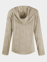 Textured Long Sleeve Hoodie - V.I.P Digital Presence