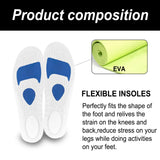 Plantillas HOUKEA Ultra Performance Boost: plantillas elásticas suaves y cómodas para deportes al aire libre, running, resistentes al desgaste y antideslizantes.