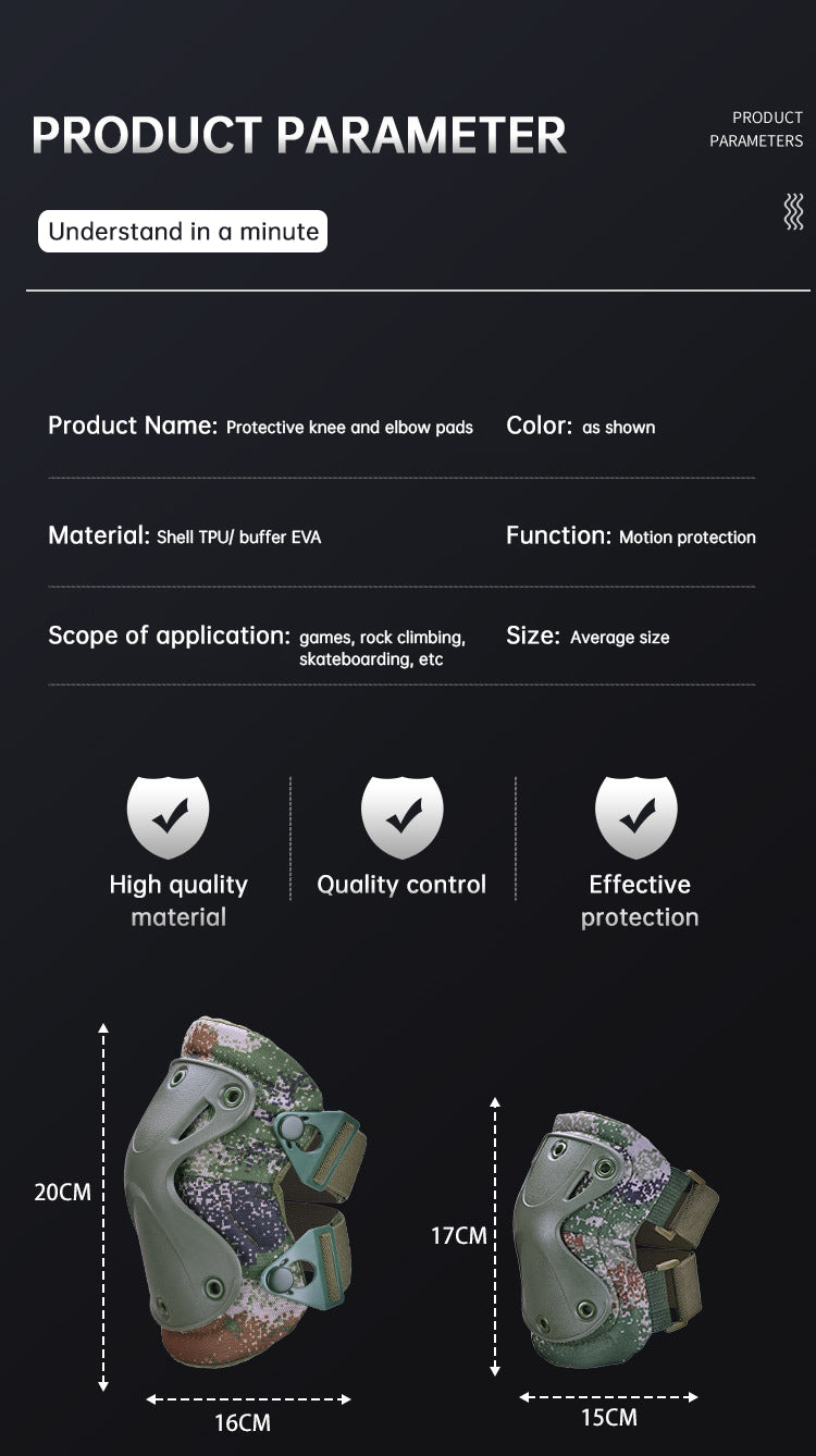 Tactical Knee Protector CS Kit Military Training Knee Protector Training Starry Sky Outdoor Cycling Plus Knee Protector Four Pie - V.I.P Digital Presence