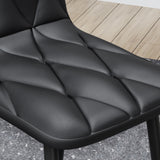 Dining Chairs Set of 4, Modern Kitchen Dining Room Chairs, PU Dining Chair Upholstered Cushion Seat and Sturdy Metal Legs - V.I.P Digital Presence