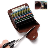 Genuine Leather Card Wallet for Men and Women Cowhide Business Card Holder Credit Card Purse - V.I.P Digital Presence