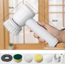 5-in-1 Electric Cleaning Brush Bathroom Wash Brush Kitchen Cleaning Tool USB Bathtub Brush - V.I.P Digital Presence