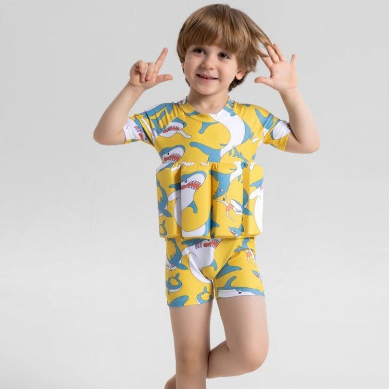 Children's buoyancy swimsuit, cute one-piece swimsuit for infants and young children, floating vest for baby girls - V.I.P Digital Presence