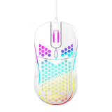 Wired gaming mouse with hollow holes and glowing light lightweight gaming mouse for esports - V.I.P Digital Presence