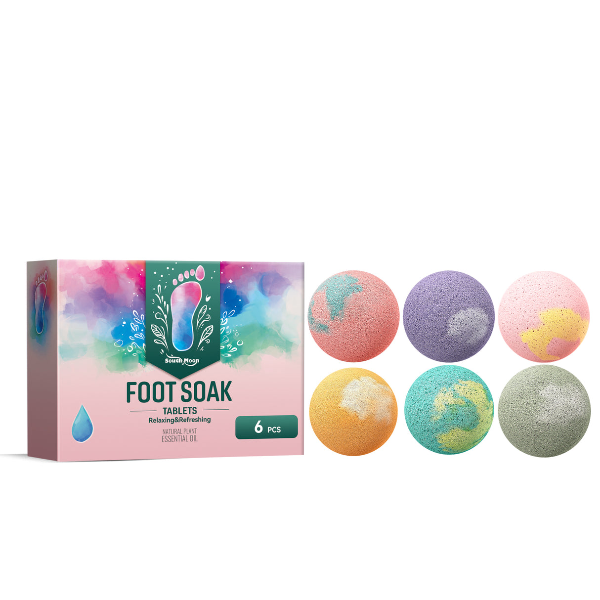 Aromatherapy Foot Bath Ball Anti-Cracking Peeling Clean And Moisturize Foot Repair Heel Foot Bath Ball