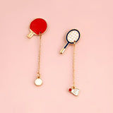 Fashion Cartoon Badminton Brooch pin Badge Sports Equipment table Tennis Fashion Jewelry Wholesale Gift athletes - V.I.P Digital Presence