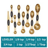 Magnetic suction double head measuring spoon 9-piece set of stainless steel baking household kitchen salt spoon - V.I.P Digital Presence
