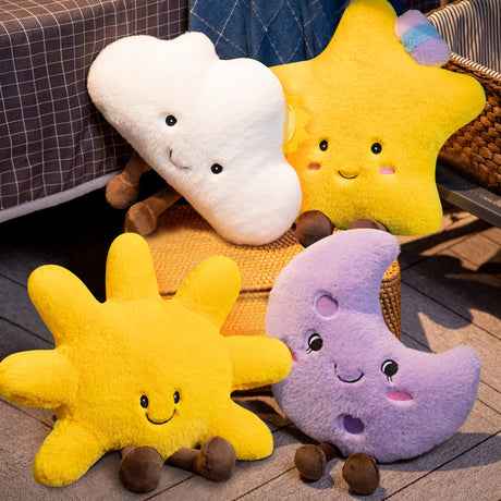 Amuseable Sun Small Sun Pillow Stuffed Toy Moon Cloud Cushion Pillow Doll Doll - V.I.P Digital Presence