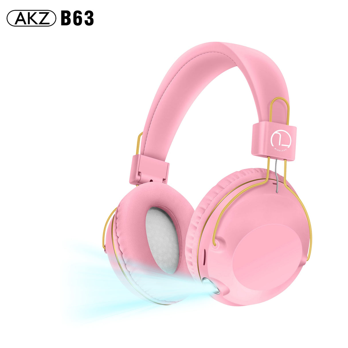 B863 Wireless Headset Bluetooth Headset Long Life Illuminated Music Headset Folding Storage - V.I.P Digital Presence