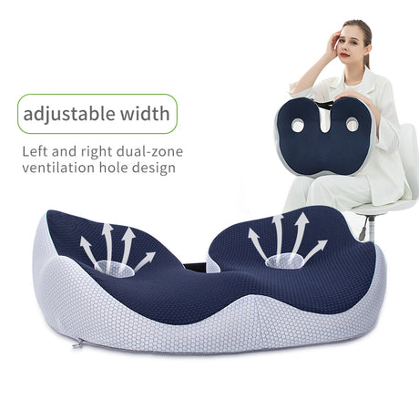 Chair Hip Cushion Hemorrhoids Cushion Fart Cushion Breathable Cushion Thick Office Long Sitting Memory Cotton Cushion - V.I.P Digital Presence