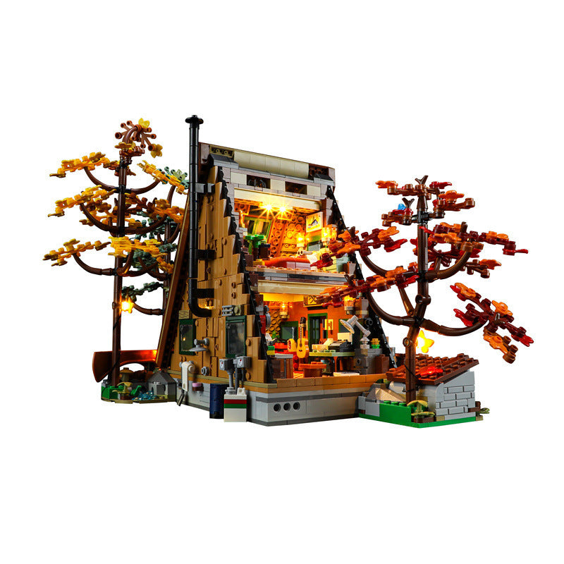 Compatible with LEGO 21338 A-shaped wooden house LED lighting creative ornaments, luminous toys, and building blocks - V.I.P Digital Presence
