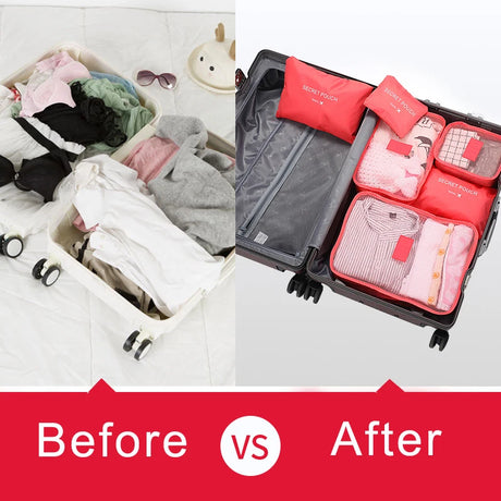 Travel storage bag 6-piece set waterproof clothing sorting bag bags Travel storage bag 6-piece set - V.I.P Digital Presence