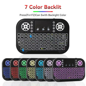 N8 Air Mini Flying Mouse Keyboard RGB Colorful Backlit Small Keyboard Smart TV Remote Control Portable - V.I.P Digital Presence