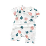 Cotton Newborn Baby Cartoon Short Sleeve Knitted Romper Boy Girl Summer Clothes Bebe Thin Pajamas One Pieces Bodysuit 0-24M - V.I.P Digital Presence