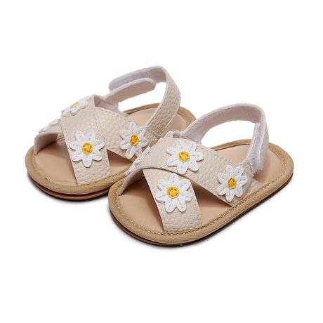 Cross strap small flower children's and girls' sandals, baby and baby comfortable walking shoes - V.I.P Digital Presence