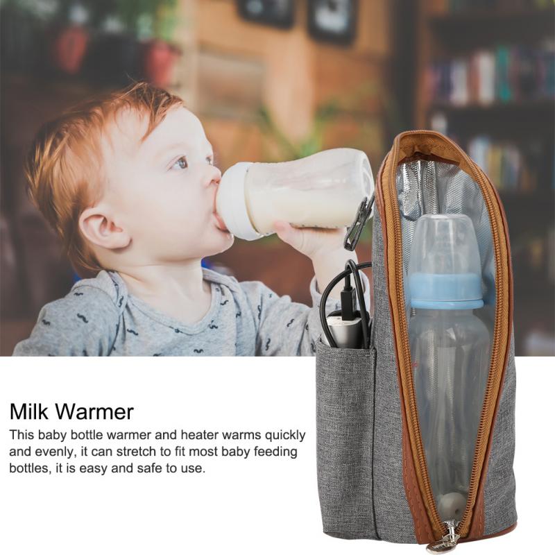 Calentadores portátiles para bebés, porta biberones, bolsas calefactoras USB, taza de viaje, biberón, bolsa calefactora para biberones de leche infantil, alimentación para bebés