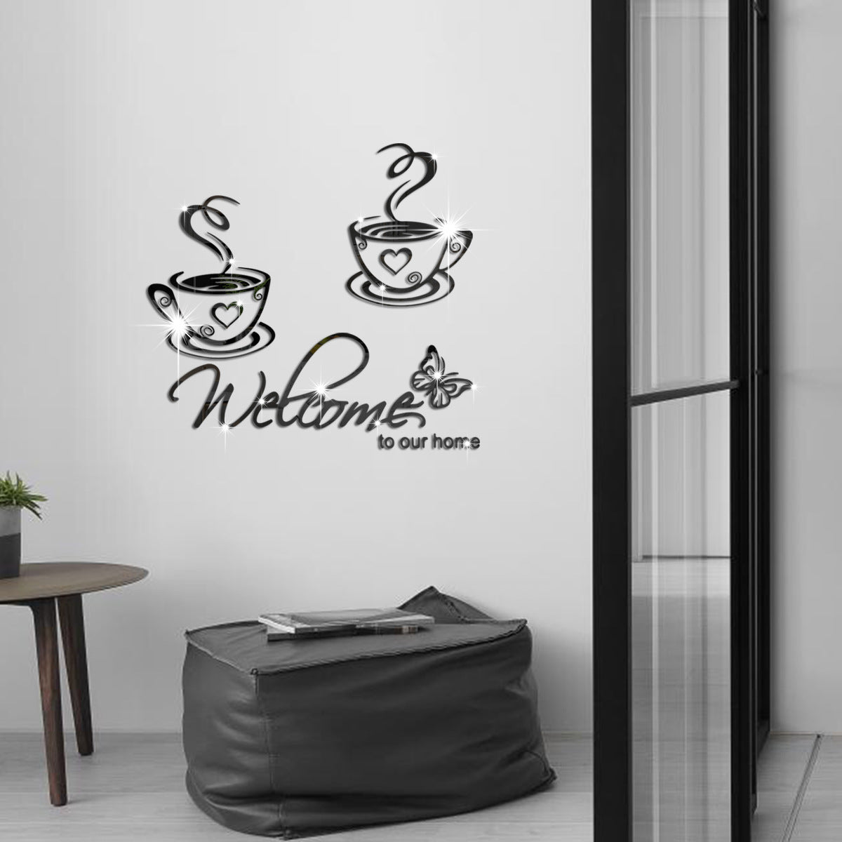 JM3537Mirror wall stickers acrylic decoration self-adhesive living room bedroom restaurant - V.I.P Digital Presence