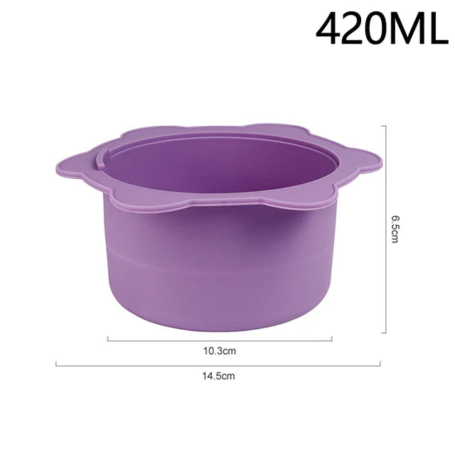 Wax Warmer Heat-resisting Replacement Silicone Bowls Hair Removal Wax With Stirring Stick Non-Stick Pan Hair Removal Tool - V.I.P Digital Presence