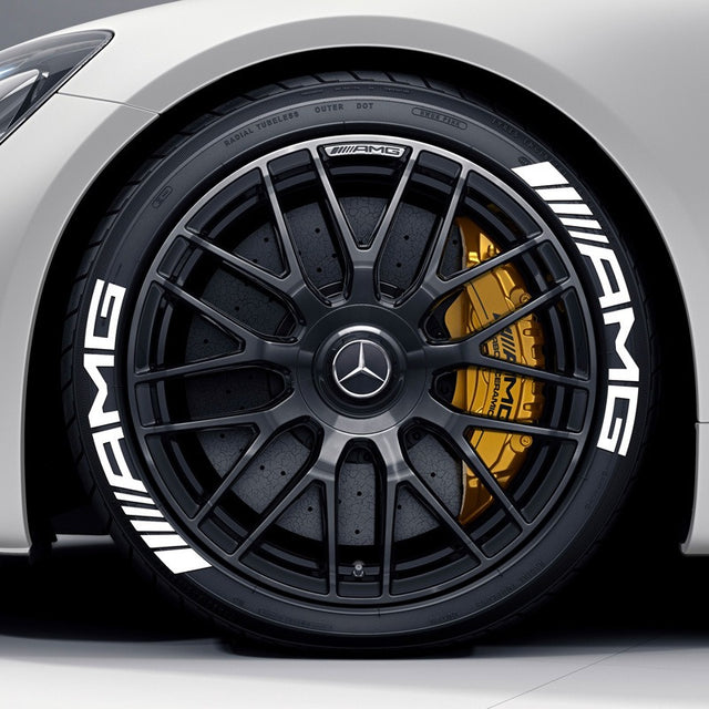 AMG car tire sticker rubber 3D three-dimensional integrated tire decoration car tire sticker - V.I.P Digital Presence