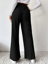 Ribbed High Waist Pants - V.I.P Digital Presence