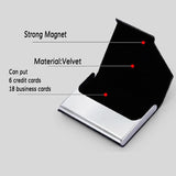 Itapkris Business ID Credit Card Holder For Women Men Fashion Brand Metal Aluminum Card Case PU Leather Porte Carte - V.I.P Digital Presence