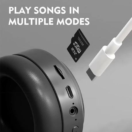 Head mounted wireless Bluetooth earphones for gaming, esports, 3D card insertion, foldable computer earphones, universal - V.I.P Digital Presence