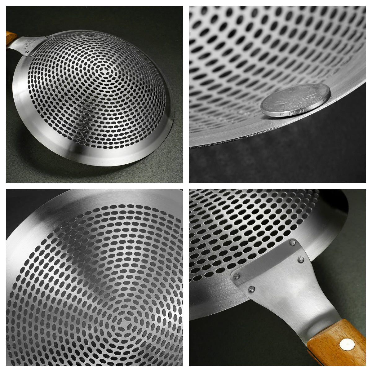 Large Stainless Steel Oil Strainer, Commercial Oil Strainer, Lo Mein Strainer, Oil Leak Strainer, Household Lo Mein Strainer - V.I.P Digital Presence
