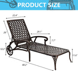 Aluminium Cast lounge chair 1pcs white - V.I.P Digital Presence