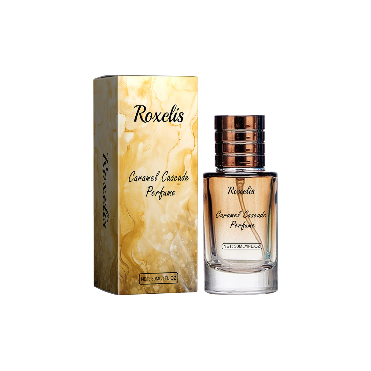 Caramel Cascade Perfume, Fresh Natural Light Fragrance Niche Perfume Exudes Charm Couple Dating Fragrance Perfume - V.I.P Digital Presence