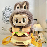 Clothing with 58cm LABUBU Design ZIMOMO Doll Clothes Rubber LABUBU Plush Toy Clothing Cute