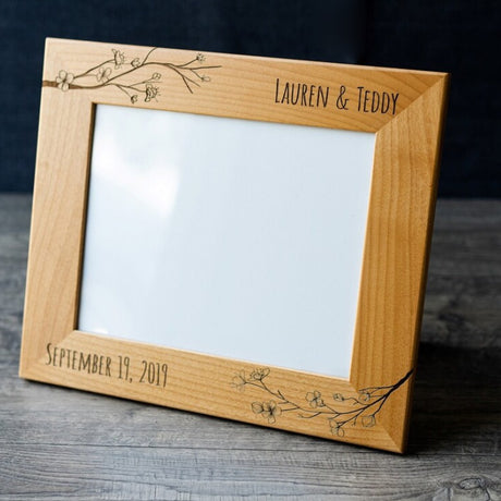 Carving photo frames personalized photo frames holiday gifts anniversary gifts - V.I.P Digital Presence