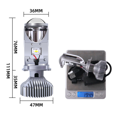 AILEO Canbus 90W/Pair Lamp H4 LED Mini Projector Lens Automobles Bulb 20000LM Conversion Kit Hi/Lo Beam Headlight 12V24V RHD LHD - V.I.P Digital Presence