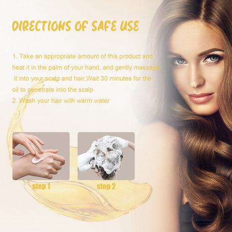 Batana Oil, Hydrating Repair Hair Sere Short-Tempered Soft Thick Hair Oil - V.I.P Digital Presence