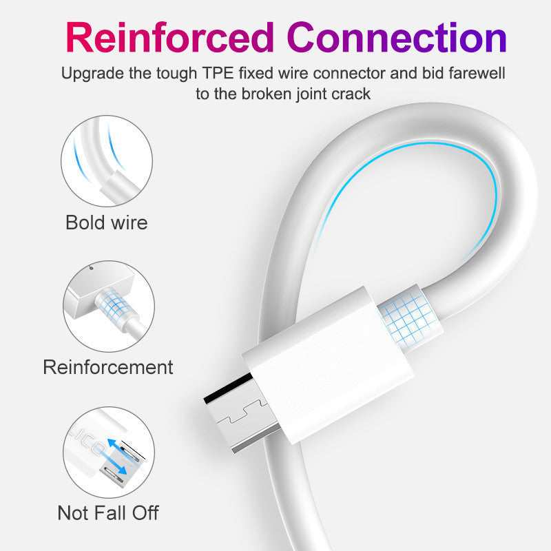 2A 1-meter Micro Android data cable supports fast charging power cable V8/MIRCO charging cable - V.I.P Digital Presence