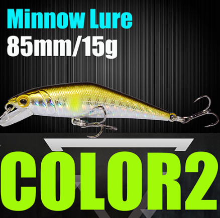Señuelo de pesca AFISHLURE Wobblers Trucha 85 mm/15 g Minnow Cebos duros Iscas Artificial Pesca Leurre