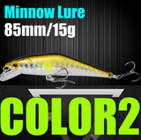 Señuelo de pesca AFISHLURE Wobblers Trucha 85 mm/15 g Minnow Cebos duros Iscas Artificial Pesca Leurre