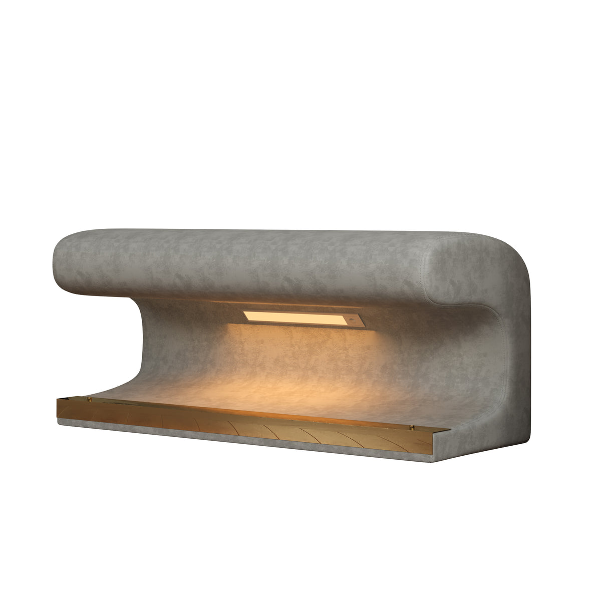 Entryway Bench Leather Upholstered Ottoman with LED sensor light for living room ,bedroom,end of bed - V.I.P Digital Presence