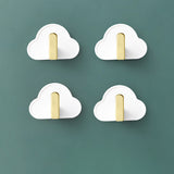 Light Luxury Paste Cloud Sticky Hook Strong Viscose Punch-Free Hook Wall Hanging Traceless Hook Key Hook 4pcs - V.I.P Digital Presence