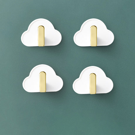 Light Luxury Paste Cloud Sticky Hook Strong Viscose Punch-Free Hook Wall Hanging Traceless Hook Key Hook 4pcs - V.I.P Digital Presence