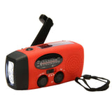 Cargador portátil de emergencia con manivela, linterna de 3 LED, generador, radio solar AM/FM/WB, herramientas de supervivencia impermeables