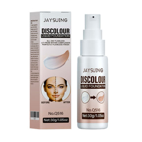 Warm Up Liquid Foundation, Skin Tone Liquid Foundation Brightening Portable Concealer Lasting And Not Easy to Fade - V.I.P Digital Presence