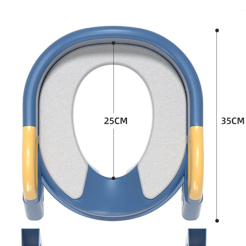 Stair Style Children's Toilet Boy and Girl Baby Toilet Folding Rack Step Stool Child Step Toilet Seat Ring Baby Potty Toilets - V.I.P Digital Presence