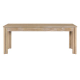 TREXM 3-piece retro dining table, rectangular stand table, and 2 4-person wooden stools (made of natural wood) - V.I.P Digital Presence